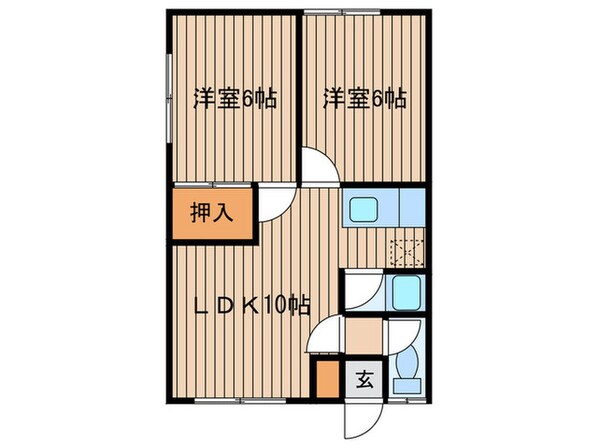 リバティハイツAの物件間取画像